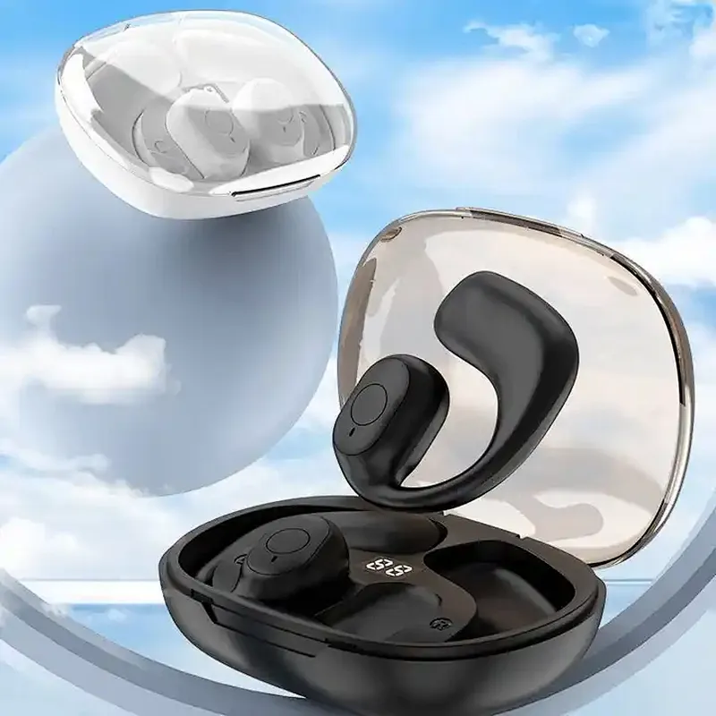 Open Air TWS Earbuds with Transparent Case